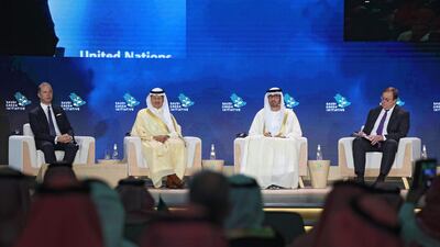 Dr Sultan Al Jaber said during a panel discussion at the Saudi Green Initiative forum on Saturday, October 23, that "the world has sleepwalked into a supply crunch". AFP