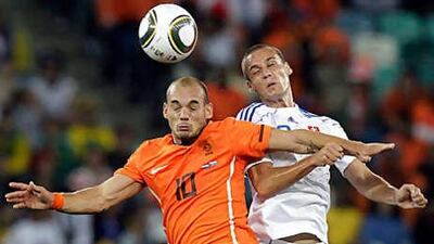 The Dutch are heading into a quarter-final meeting with Brazil.
