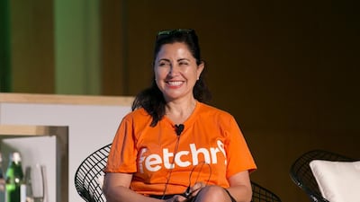 Joy Ajlouny, co-founder of Dubai-based delivery app Fetchr, previously started up and sold a US footwear firm, Bonfaire. Reem Mohammed / The National