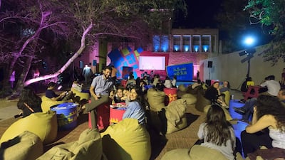 People enjoying the 2014 edition of Sikka at Al Fahidi Historical Neighbourhood. Courtesy: Dubai Culture & Arts Authority