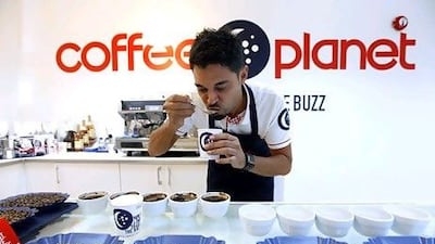 From small beginnings: Coffee Planet plans to work with franchisees in its expansion abroad. Satish Kumar / The National
