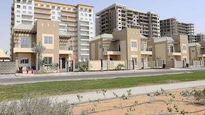 The villas at the Living Legends residential area in Dubai. Pawan Singh / The National