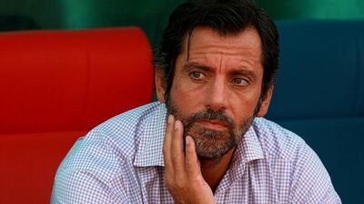 Quique Sanchez Flores is best known to football fans in the UAE for his time in charge of Al Ahli and Al Ain. Satish Kumar / The National