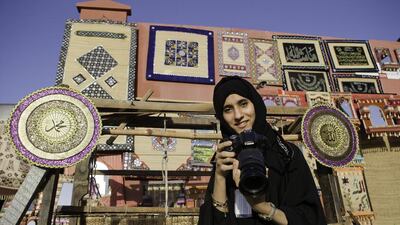 Amnah Al Jumairi, who runs a photography business, says women face many obstacles but must rise to the challenges. Jaime Puebla / The National