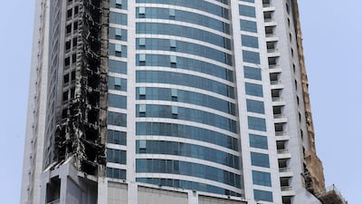 The spotlight is again on fire safety after a second fire at The Torch tower in Dubai Marina. Pawan Singh / The National