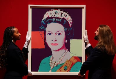 Queen Elizabeth II by Andy Warhol. Reuters