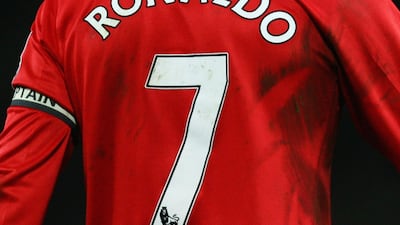 Cristiano Ronaldo during the match at Old Trafford. Getty