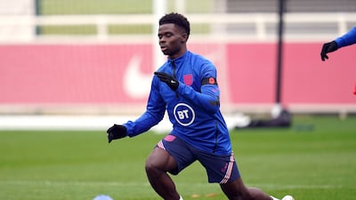 Bukayo Saka (Arsenal) 14 caps; four goals. PA