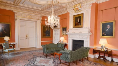 The Terracotta Room at 10 Downing Street is decorated with famous works of art on loan from the Government Art Collection. Photo: Sergeant Tom Robinson RLC / Crown