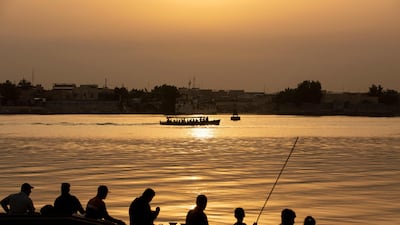 The Shatt Al Arab waterway, where the Tigris and Euphrates meet, in Iraq's southern city of Basra, on November 26. AFP