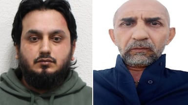 Gang leader Shuhal Ahmed, left, and Nicusor Lacatus, who organised the lorry drivers were among those jailed. Photo: NCA