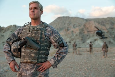 Brad Pitt in 'War Machine.' Francois Duhamel / Netflix