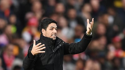 Arsenal manager Mikel Arteta. EPA