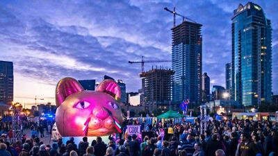 Lasercat in Brooklyn. Courtesy Hungry Castle