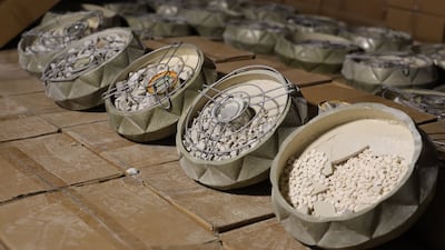 Syrian authorities said the drugs were hidden in pottery containers being prepared for transport. Photo: Syrian Interior Ministry