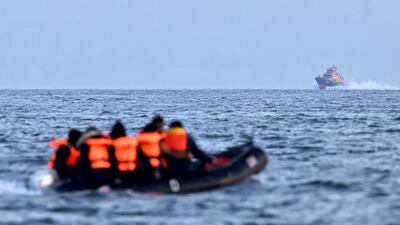 The Iranian asylum seeker crossed the English Channel from France to the UK on a small boat on October 18. AFP