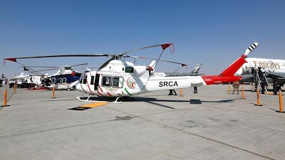 An AgustaWestland AW139 helicopter. Victor Besa for The National