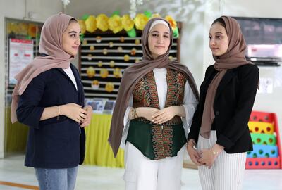 Each has chosen her own career path - Lujain wants to be a physiotherapist, Farah wants to study medicine and Leen has decided on dietetics.