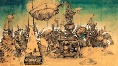 Samira Badran’s 1978 artwork ‘Jerusalem’. Courtesy Samira Badran