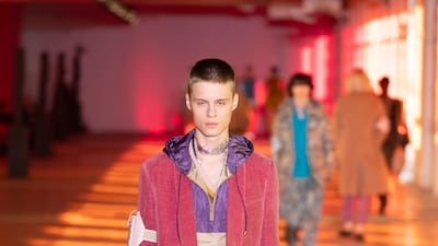Etro's breezy mix of colours and patterns, for autumn / winter 2021. Courtesy Etro