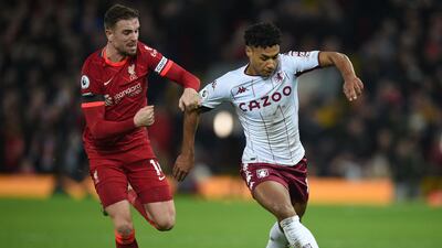 Ollie Watkins - 6: The striker worked hard and got more joy out of Van Dijk than Matip. He rarely had a sniff of goal, though. AFP