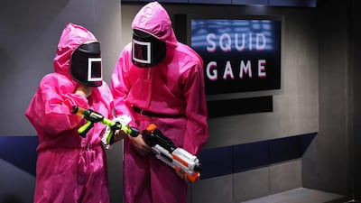 Dozens of stocks in South Korea's vibrant entertainment sector have gone into overdrive since the release of 'Squid Game'. AFP