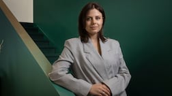 Kate Pribytkova, operations director at self.space, an AI photo studio in Al Quoz, Dubai. Antonie Robertson / The National