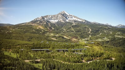 One&Only Moonlight Basin is located between Lone Peak in the Wasatch Range and the Spanish Peaks. Photo: One&Only