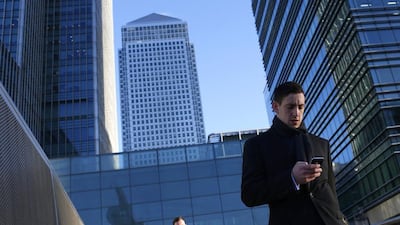 The financial district at London's Canary Wharf. Eddie Keogh / Reuters