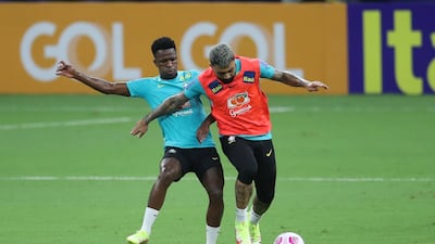 Brazil's Gabriel during training. Reuters