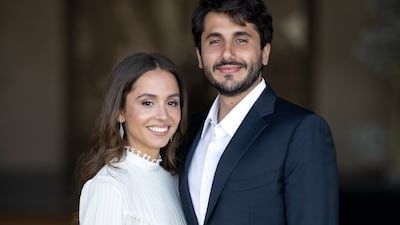 Jordan's Princess Iman and her husband Jameel Alexander Thermiotis married in 2023 and have one daughter, Amina. Photo: The Royal Hashemite Court