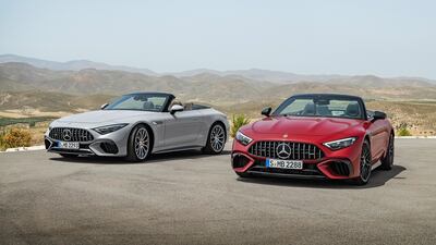 The latest Mercedes-AMG SL models warm up in the sun. All photos: Mercedes-Benz