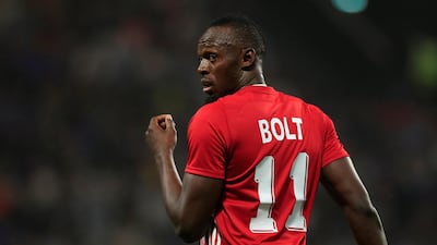 FIFA 98’s Usain Bolt looks on during the game. Gonzalo Fuentes / Reuters