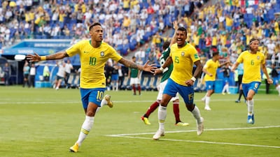 Neymar and Brazil face Belgium in the quarter-finals of the World Cup on Friday. Carlos Garcia Rawlins / Reuters