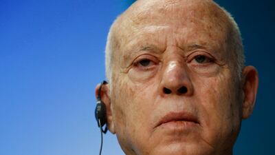 Tunisia's President Kais Saied was criticised for his comments. Reuters