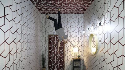 Varvara Svishcheva, Museum Manager in the upside down room. Pawan Singh / The National