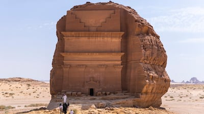 Al Hijr, also known as Medain Saleh, is a popular tourist spot in Saudi Arabia. Tourism is expected to account for more than 10 per cent of Saudi Arabia’s gross domestic product by 2030. Photo: Reem Mohammed for The National