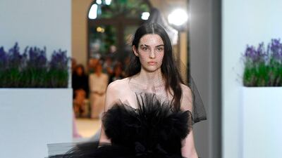 A look by Giambattista Valli Haute Couture. AFP 