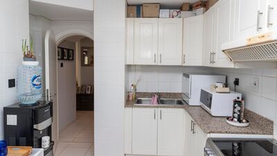 Villas in the Springs were built nearly 20 years ago, and many owners have refurbished the original fittings. The kitchen in her house has been updated