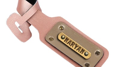 Customisable luggage tag, Dh40, Luggage Factory