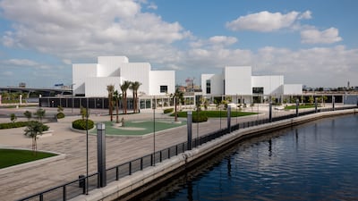 View of Jaddaf Waterfront Sculpture Park at Jameel Arts Centre. Photo: Mohamed Somji; Art Jameel