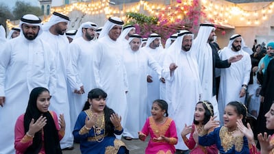 The Ruler of Sharjah laying the foundation stone of the Maritime Academy and unveiling a number of monuments and archaeological buildings in Khor Fakkan.
