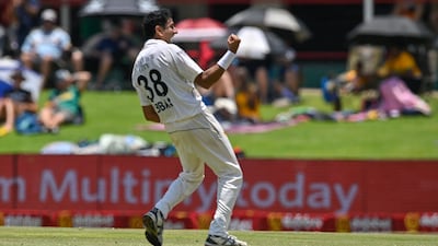 Mohammad Abbas of Pakistan celebrates as he gets the wicket of David Bedingham of South Africa. Gallo Images