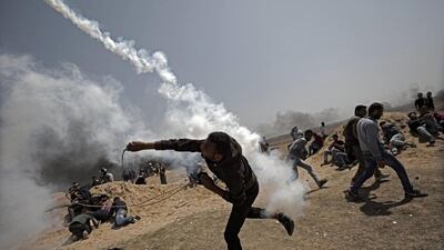 In the build-up to the 70th anniversary of Nakba Day on May 15, 2018, huge demonstrations have been taking place along the Gaza-Israel border as protesters call for Palestinian refugees to be able to return to their former lands in what is now Israel. EPA