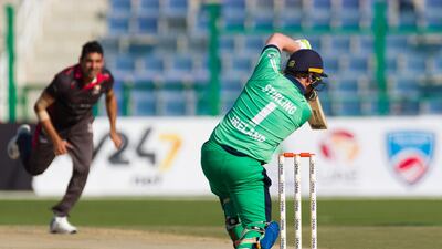Ireland batting against the UAE.