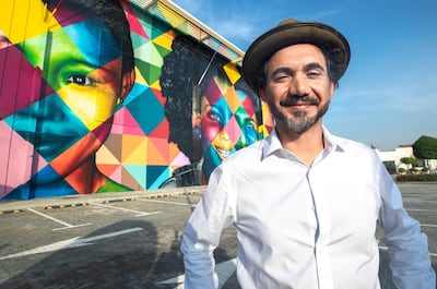 Brazilian street artist Kobra. Victor Besa / The National