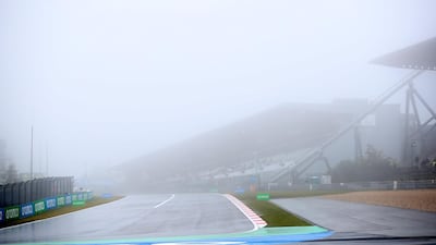 Fog enveloped the Nurburgring on Friday. Getty
