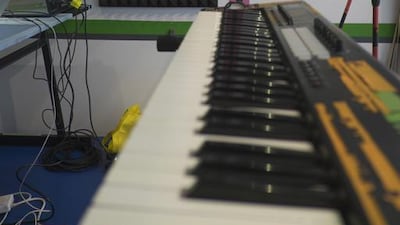 A Model Studio was used to record sounds, which the artists compiled into an LP. Courtesy Fari Bradley and Chris Weaver