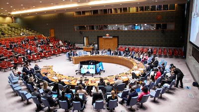 A UN Security Council meeting in New York on May 21. Reuters