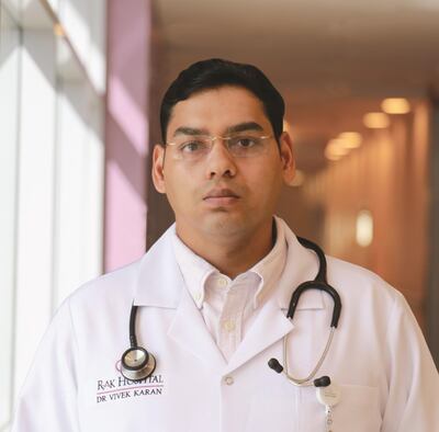 Dr Vivek Karan is a neurologist at RAK Hospital